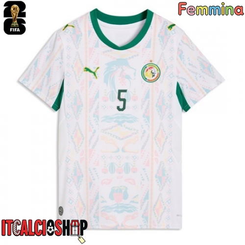 Senegal Pape Gueye #26 Prima Maglia Femmina Mondiali 2026 Manica Corta